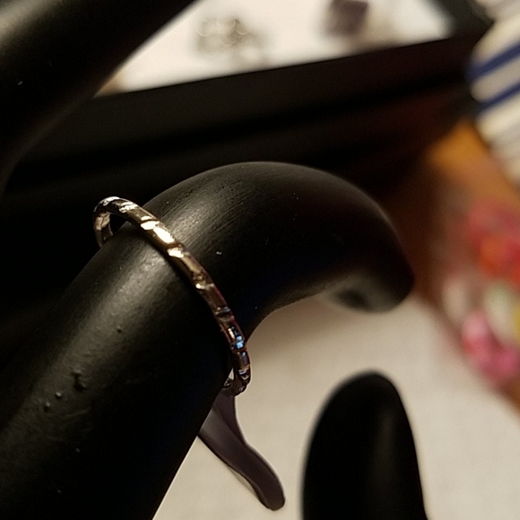 Thin Silver Single Band Ring Size 6 - Picture 1 of 1